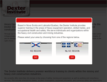 Tablet Screenshot of dexterinstitute.com